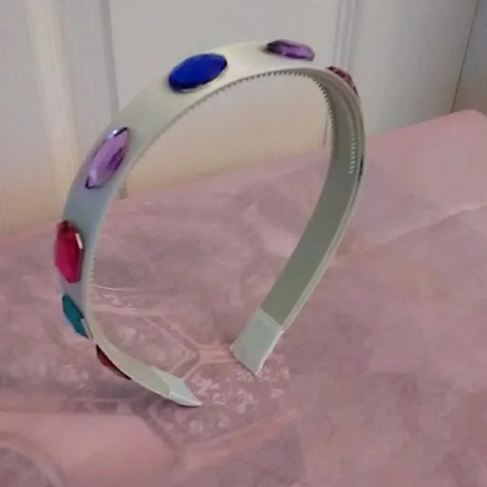Decorated Headband with Faux Large Jewels-NWT